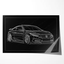 Load image into Gallery viewer, Honda Civic 10th Gen Coupe 2016 - 2018 Pre-face #184 - #192