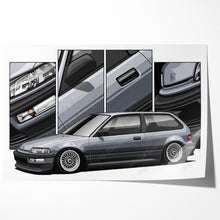Load image into Gallery viewer, Honda Civic 04th Gen Hatchback 1988-1989 EF Pre-face #481-#489