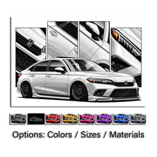 Load image into Gallery viewer, Honda Civic 11th Gen Sedan 2022 - 2024 Pre-face SI #490 - #498