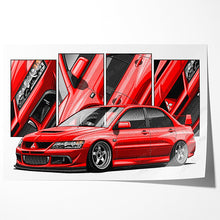 Load image into Gallery viewer, Mitsubishi Evo 08 Lancer Evo VIII #078- #086