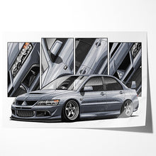 Load image into Gallery viewer, Mitsubishi Evo 08 Lancer Evo VIII #078- #086