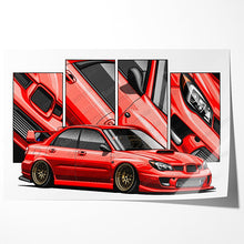 Load image into Gallery viewer, Subaru WRX Impreza 2006-2007 STI Hawk Eye Sedan #101 - #109