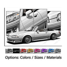 Load image into Gallery viewer, Ford Mustang 3rd Gen Fox Body Aero Nose Convertible 1987 1988 1989 1990 1991 1992 1993 #037- #045