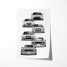 Load image into Gallery viewer, Nissan Skyline GTR Generations R35 R34 R33 R32 C110 C10 #991