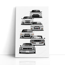 Load image into Gallery viewer, Nissan Skyline GTR Generations R35 R34 R33 R32 C110 C10 #991