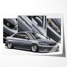 Load image into Gallery viewer, Honda Civic 07th Gen Coupe 2004 2005 Facelift #093 - #101