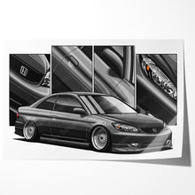 Load image into Gallery viewer, Honda Civic 07th Gen Coupe 2004 2005 Facelift #093 - #101