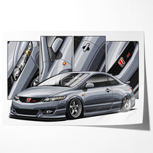 Load image into Gallery viewer, Honda Civic 08th Gen Coupe 2009 - 2011 Facelift #346 - #354