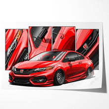 Load image into Gallery viewer, Honda Civic 09th Gen Coupe 2013 - 2015 Facelift #139 - #147