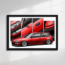 Load image into Gallery viewer, Honda Civic 04th Gen Hatchback 1988-1989 EF Pre-face #481-#489