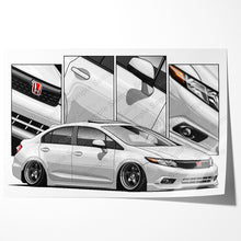 Load image into Gallery viewer, Honda Civic 09th Gen Sedan 2012 Pre-face SI #544- #552