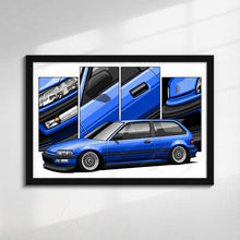 Load image into Gallery viewer, Honda Civic 04th Gen Hatchback 1988-1989 EF Pre-face #481-#489