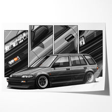 Load image into Gallery viewer, Honda Civic 04th Gen Wagon 1988-1991 EF #472-#480