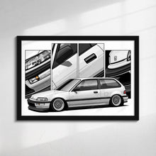 Load image into Gallery viewer, Honda Civic 04th Gen Hatchback 1988-1989 EF Pre-face #481-#489