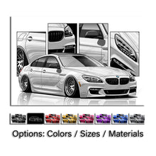 Load image into Gallery viewer, BMW 6 Series M6 3rd Gen Sedan #182 - #190