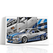 Load image into Gallery viewer, #021 Fast Furious Nissan Skyline GTR R34
