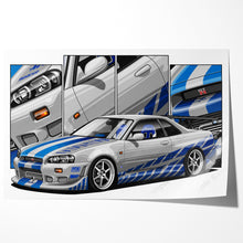 Load image into Gallery viewer, #021 Fast Furious Nissan Skyline GTR R34
