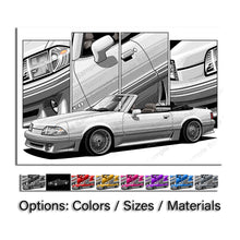 Load image into Gallery viewer, Ford Mustang 1987-1993 Gen 3a Fox Body Aero Nose Convertible
