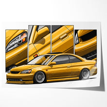 Load image into Gallery viewer, Honda Civic 07th Gen Coupe 2001 - 2003 Pre-face #055 - #063
