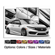 Load image into Gallery viewer, Honda Civic 10th Gen Coupe 2016 - 2018 Pre-face #184 - #192
