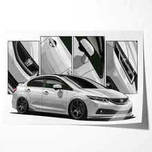Load image into Gallery viewer, Honda Civic 09th Gen Sedan 2013 - 2015 Facelift #084 - #092
