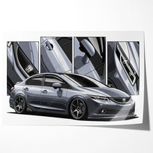 Load image into Gallery viewer, Honda Civic 09th Gen Sedan 2013 - 2015 Facelift #084 - #092
