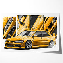 Load image into Gallery viewer, Mitsubishi Evo 08 Lancer Evo VIII #078- #086
