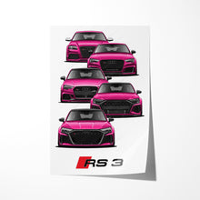 Load image into Gallery viewer, Audi RS3 Generations A3 S3 RS3
