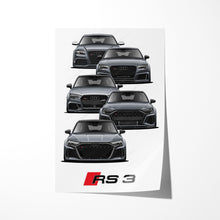 Load image into Gallery viewer, Audi RS3 Generations A3 S3 RS3
