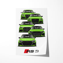 Load image into Gallery viewer, Audi RS3 Generations A3 S3 RS3
