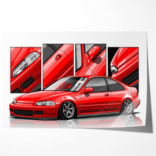 Load image into Gallery viewer, Honda Civic 05th Gen Coupe 1992 - 1995 EJ #211 - #219
