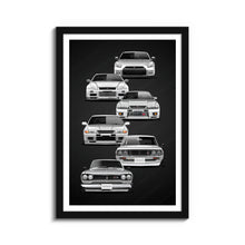 Load image into Gallery viewer, Nissan Skyline GTR Generations R35 R34 R33 R32 C110 C10 #982
