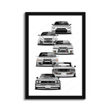 Load image into Gallery viewer, Nissan Skyline GTR Generations R35 R34 R33 R32 C110 C10 #991
