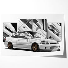 Load image into Gallery viewer, Honda Civic 06th Gen Coupe 1996 - 2000 EM #202 - #210
