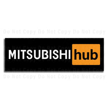 Load image into Gallery viewer, Mitsubishi Sign Mitsubishi hub
