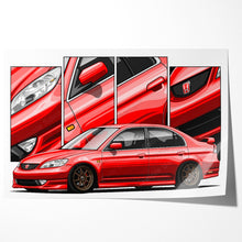 Load image into Gallery viewer, Honda Civic 07th Gen Sedan 2004 2005 Facelift #418 - #426
