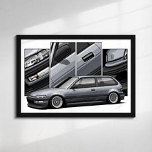Load image into Gallery viewer, Honda Civic 04th Gen Hatchback 1988-1989 EF Pre-face #481-#489
