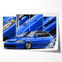 Load image into Gallery viewer, Honda Civic 06th Gen Hatchback 1996 - 2000 EK #463 - #471
