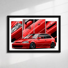 Load image into Gallery viewer, Honda Civic 06th Gen Hatchback 1996 - 2000 EK #454 - #462
