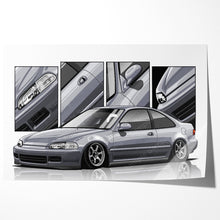 Load image into Gallery viewer, Honda Civic 05th Gen Coupe 1992 - 1995 EJ #211 - #219

