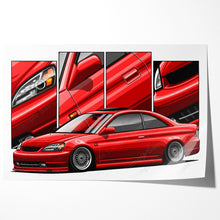Load image into Gallery viewer, Honda Civic 07th Gen Coupe 2001 - 2003 Pre-face #055 - #063
