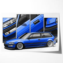 Load image into Gallery viewer, Honda Civic 04th Gen Hatchback 1988-1989 EF Pre-face #481-#489

