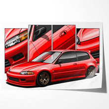 Load image into Gallery viewer, Honda Civic 05th Gen Hatchback 1992 - 1995 EG #310 - #318
