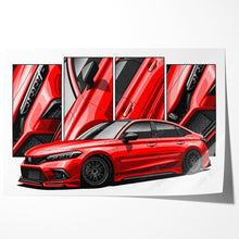 Load image into Gallery viewer, Honda Civic 11th Gen Sedan 2022 - 2024 Pre-face SI #301 - #309
