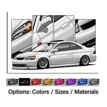 Load image into Gallery viewer, Honda Civic 07th Gen Coupe 2001 - 2003 Pre-face #055 - #063
