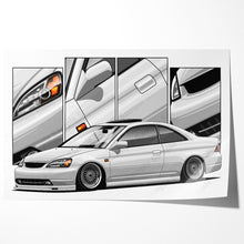 Load image into Gallery viewer, Honda Civic 07th Gen Coupe 2001 - 2003 Pre-face #055 - #063
