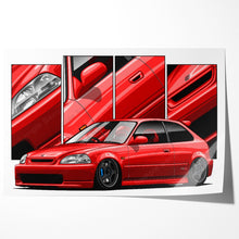 Load image into Gallery viewer, Honda Civic 06th Gen Hatchback 1996 - 2000 EK #454 - #462
