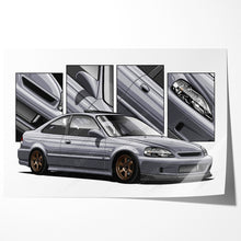 Load image into Gallery viewer, Honda Civic 06th Gen Coupe 1996 - 2000 EM #202 - #210
