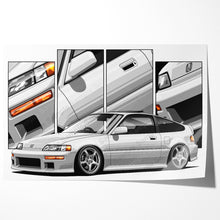 Load image into Gallery viewer, Honda CRX 2nd Gen 1988 - 1991 Mugen #121 - #129
