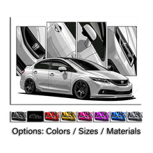 Load image into Gallery viewer, Honda Civic 09th Gen Sedan 2013 - 2015 Facelift #084 - #092
